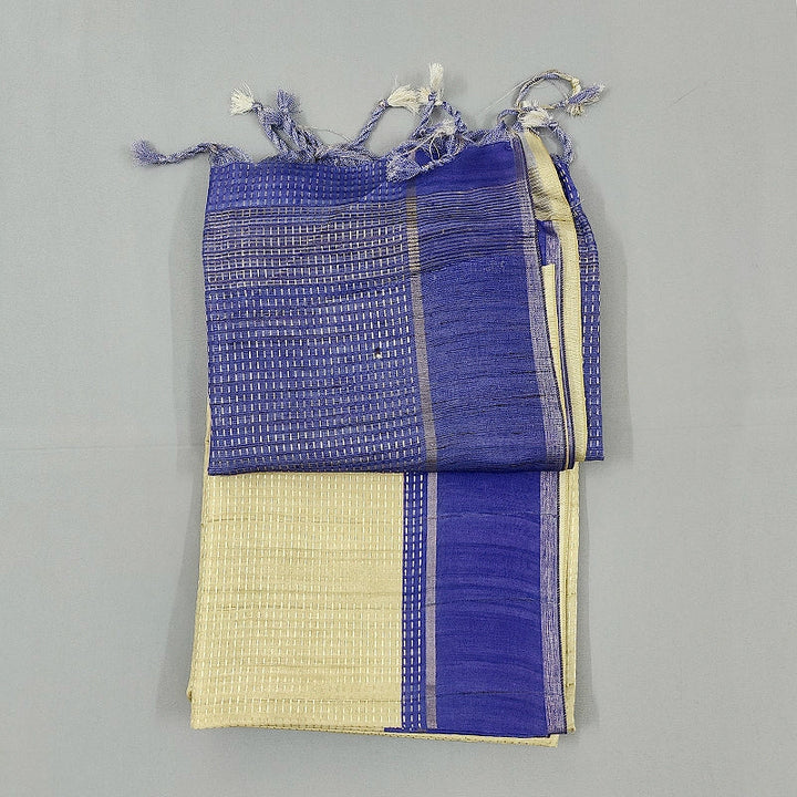 Hayagrivas Half-White Fancy Cotton Saree SSCBF84F6-2