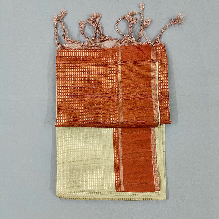 Hayagrivas Half-White Fancy Cotton Saree SSCBF84F6-3