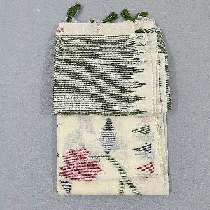 Hayagrivas Off-White Fancy Cotton Saree SSCBF89F6-8