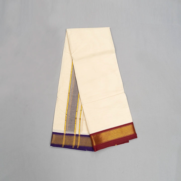 Hayagrivas Handloom 10*6 Cotton Dhoti KBF272E3-1