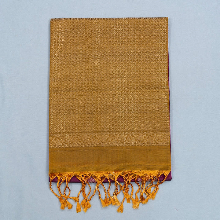 Hayagrivas Purple Handloom Soft Silk Saree KBF532G4-6