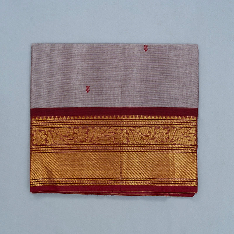 Hayagrivas Grey Handloom Chettinad Cotton Saree SSKBF86F1-101