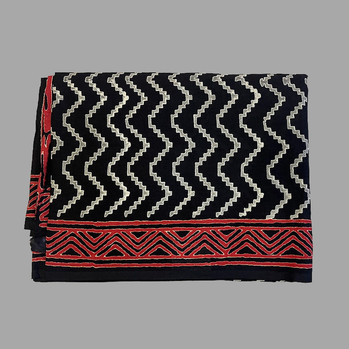 Hayagrivas Black Jaipur Cotton Saree SSCBF73E7-8