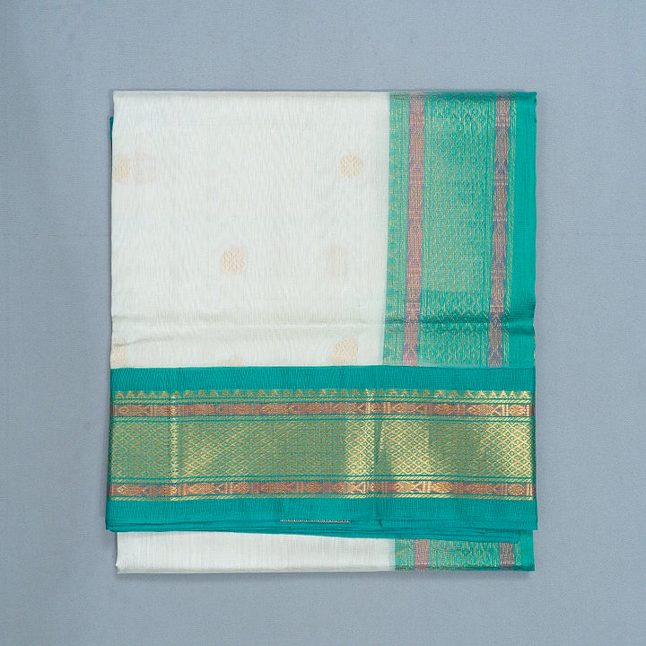Hayagrivas Milk White Pure Silk Cotton Saree SSCBF34D5-32