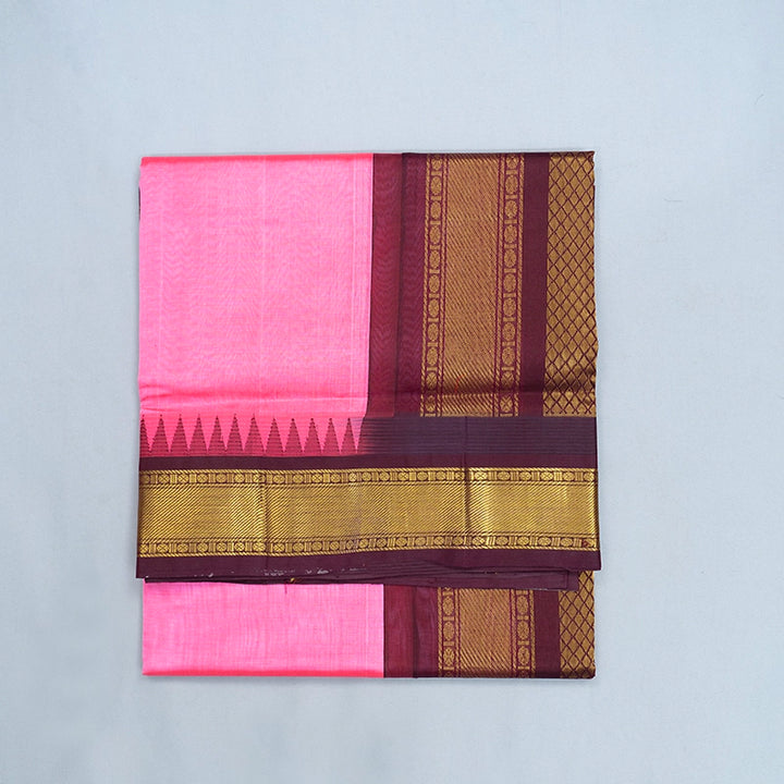 Hayagrivas Rose Pink Pure Silk Cotton Saree SSCBF34D3-13