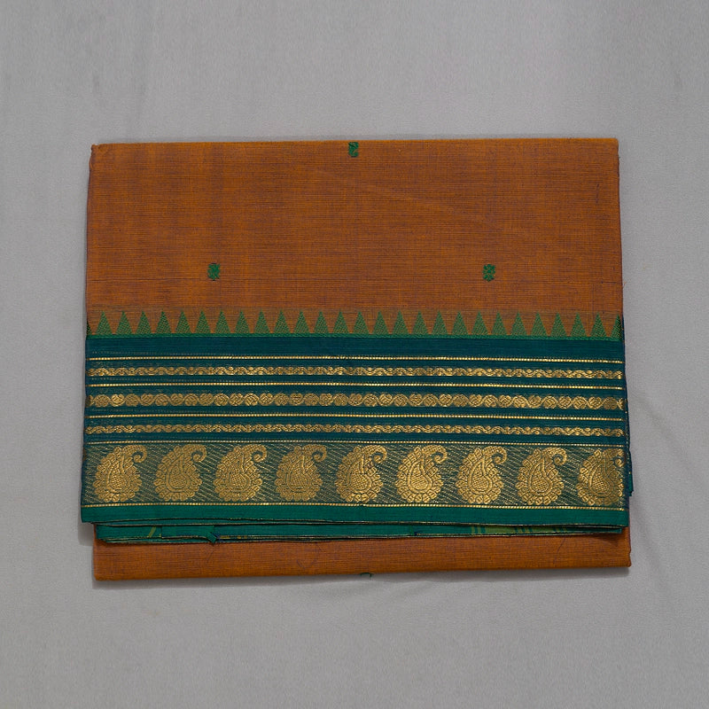 Hayagrivas Brown Handloom Chettinad Cotton Saree KSBE86A4-7
