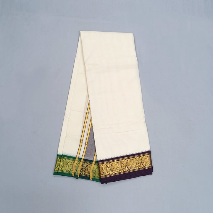 Hayagrivas Handloom 10*6 Cotton Dhoti KBF271E5-1
