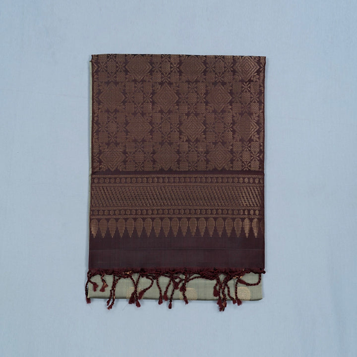 Hayagrivas Elephant Grey Handloom Soft Silk Saree KBF232E2-13