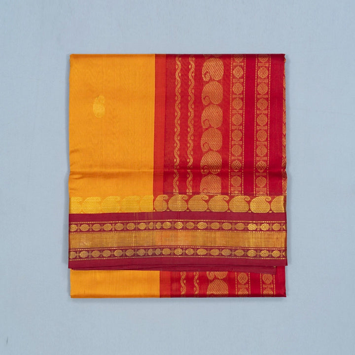 Hayagrivas Turmeric Yellow Pure Silk Cotton Saree SSCBF34D5-24