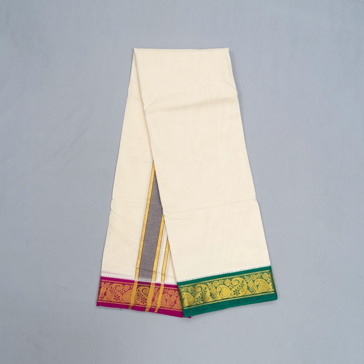 Hayagrivas Handloom 10*6 Cotton Dhoti KBE965H2-1