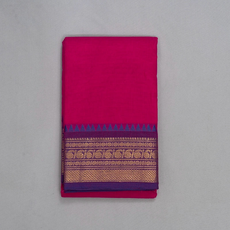 Hayagrivas Pink Handloom Chettinad Cotton Saree KSBE1H2-30