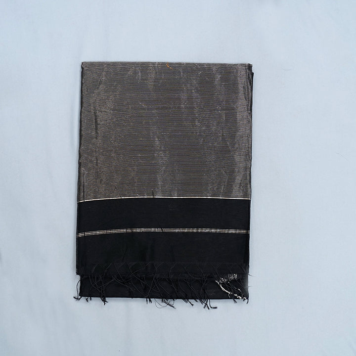 Hayagrivas Black Kora Silk Cotton Saree KSBE125C3-4