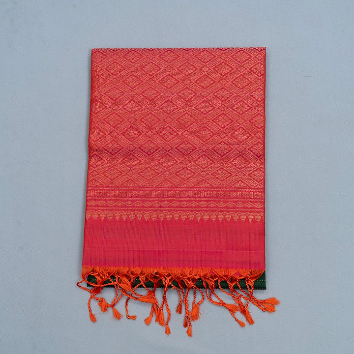 Hayagrivas Bottle Green Handloom Soft Silk Saree KBF566G1-5