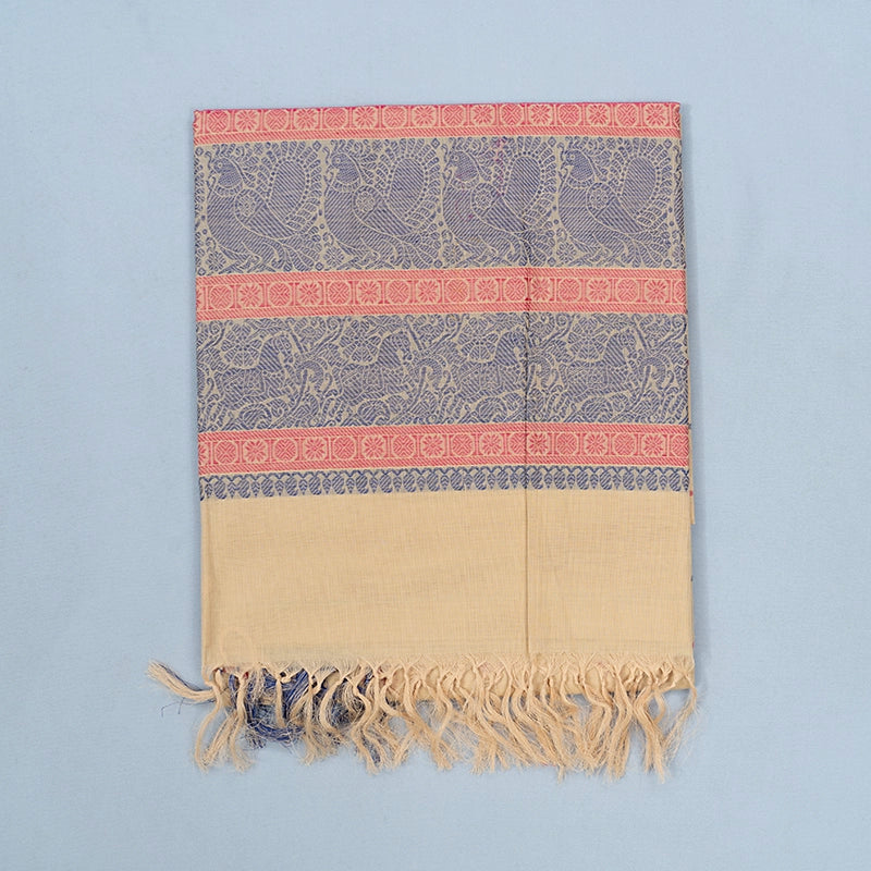Hayagrivas Sandal Handloom Kanchi Cotton Saree SSCBF104F1-1