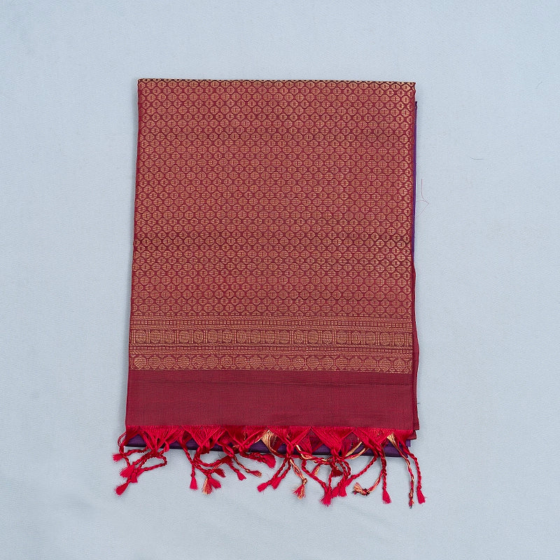 Hayagrivas Purple Handloom Soft Silk Saree KBF532G4-15