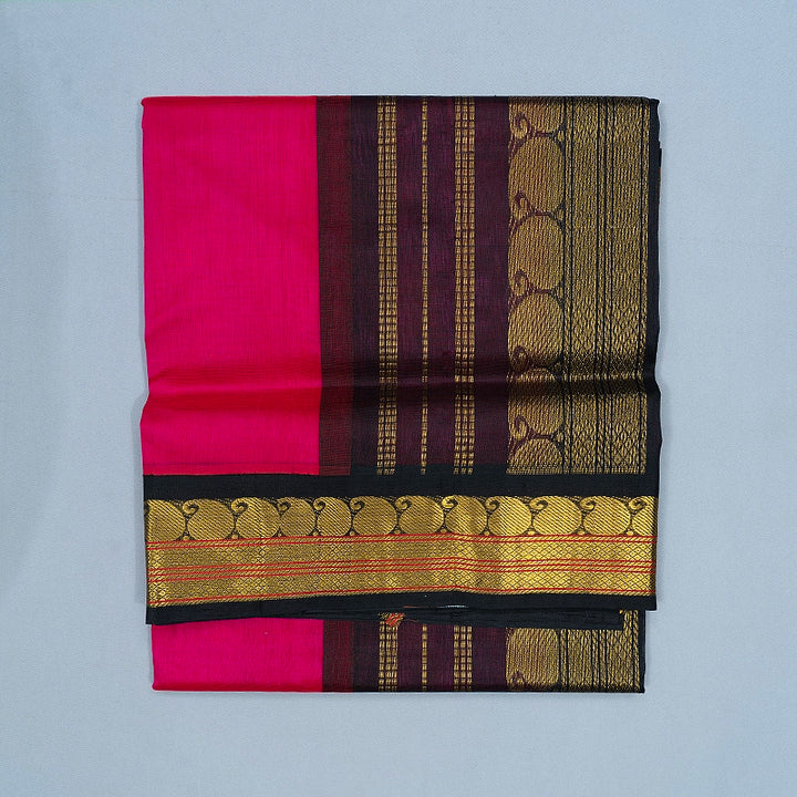 Hayagrivas Rani Pink Pure Silk Cotton Saree SSCBF34D1-18