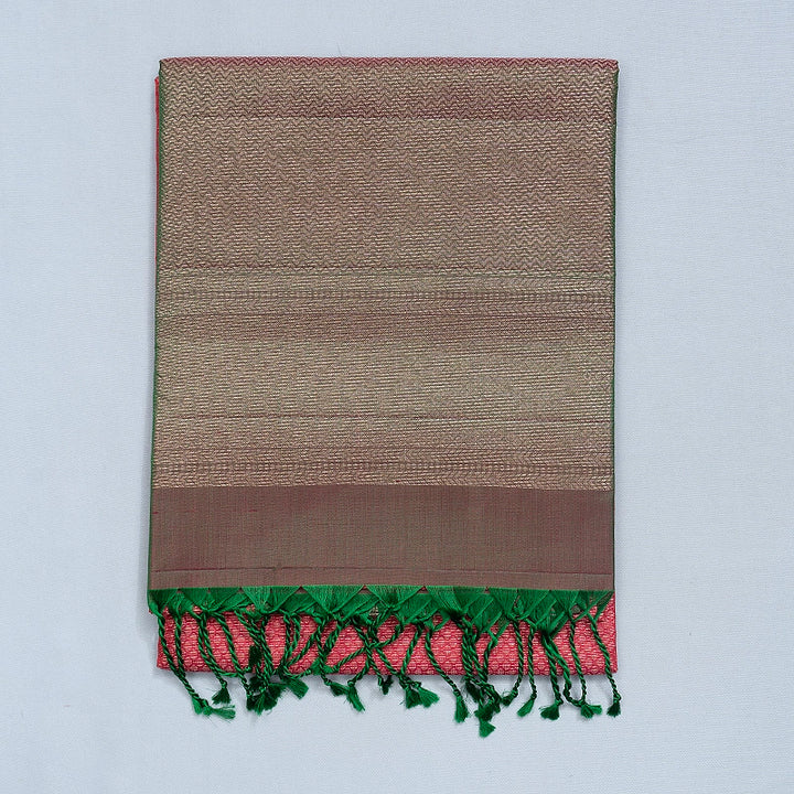 Hayagrivas Deep Red Handloom Soft Silk Saree KBF536G2-4