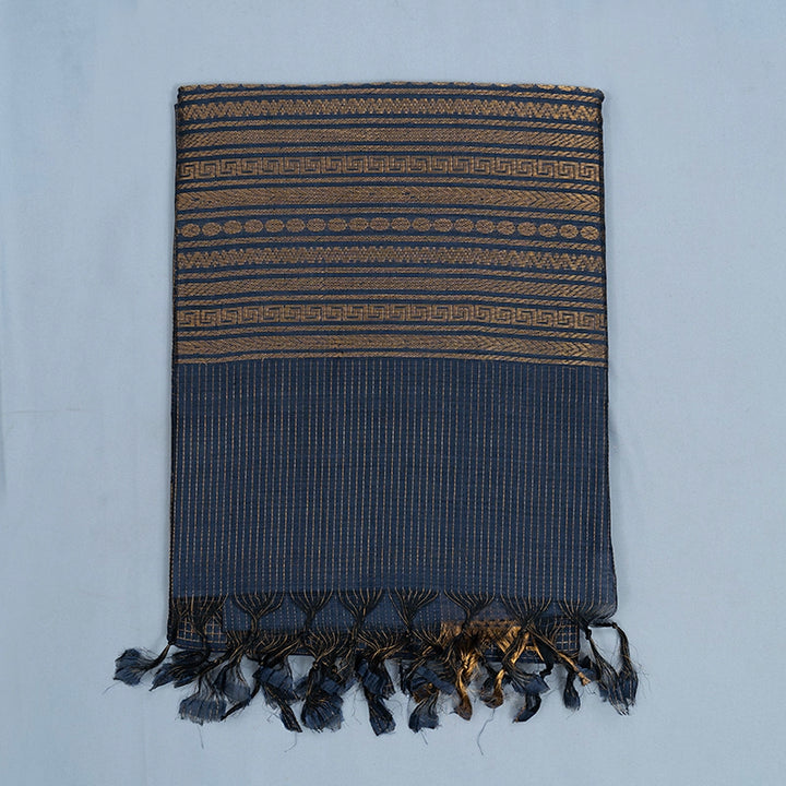 Hayagrivas Grey Kora Silk Cotton Saree SSCBF14D6-13