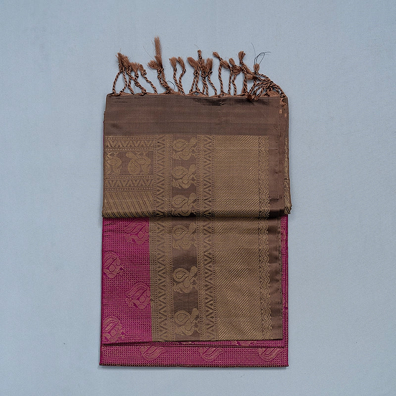 Hayagrivas Purple Handloom Soft Silk Saree KSBE85A39-1