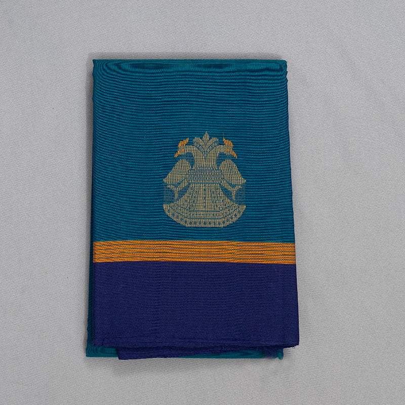 Hayagrivas Peacock Green Handloom Chettinad Cotton Saree KSBE2H13-7