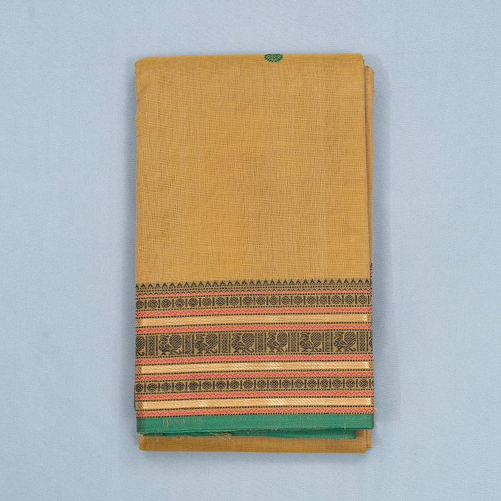 Hayagrivas Sandal Handloom Kanchi Cotton Saree SSCBF66E4-3