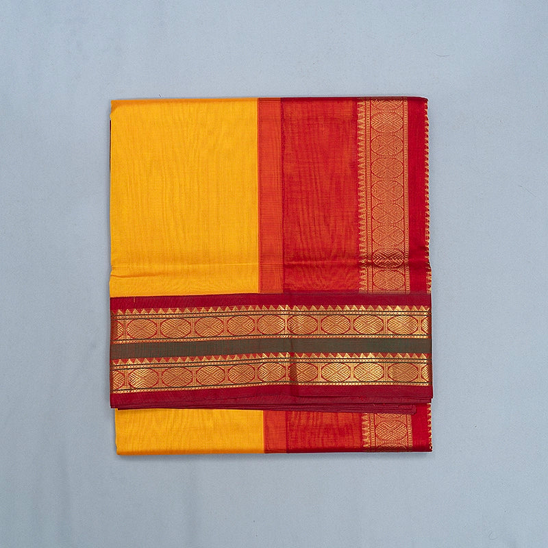 Hayagrivas Mango Yellow Pure Silk Cotton Saree SSCBF34D2-14