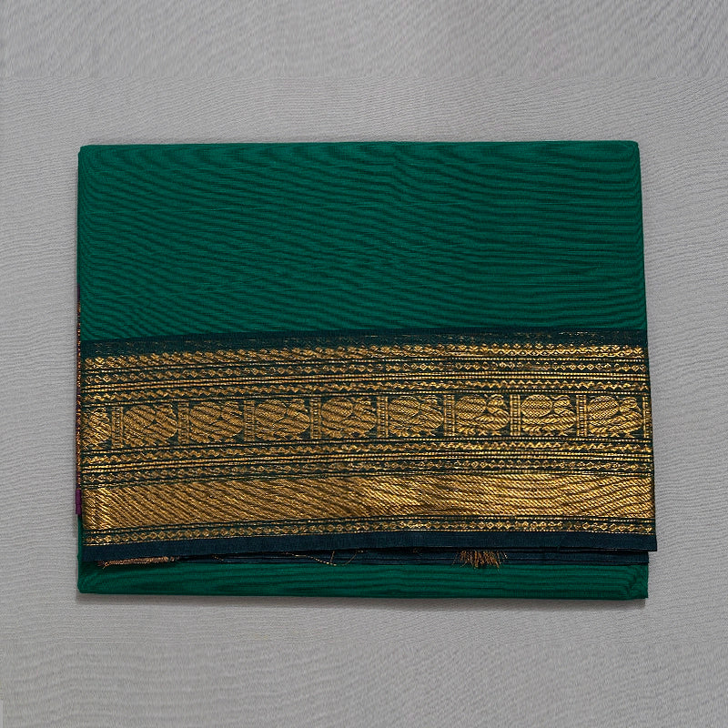 Hayagrivas Sea Green Handloom Chettinad Cotton Saree KSBE86A1-17