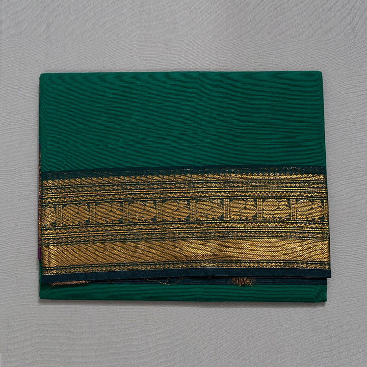 Hayagrivas Sea Green Handloom Chettinad Cotton Saree KSBE86A1-17