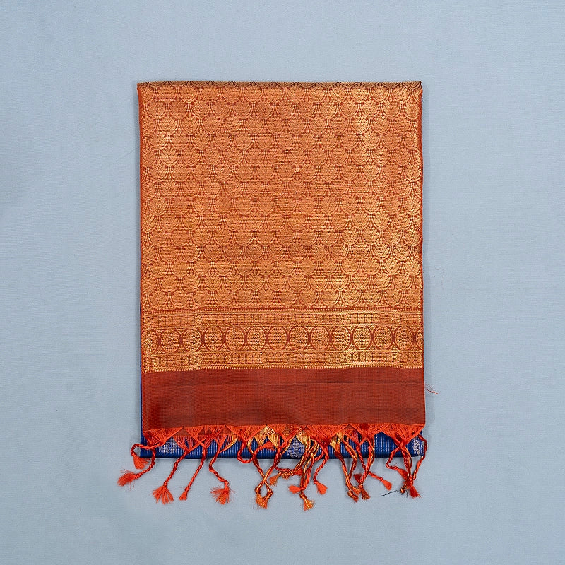 Hayagrivas Royal Blue Handloom Soft Silk Saree KBF533G2-4