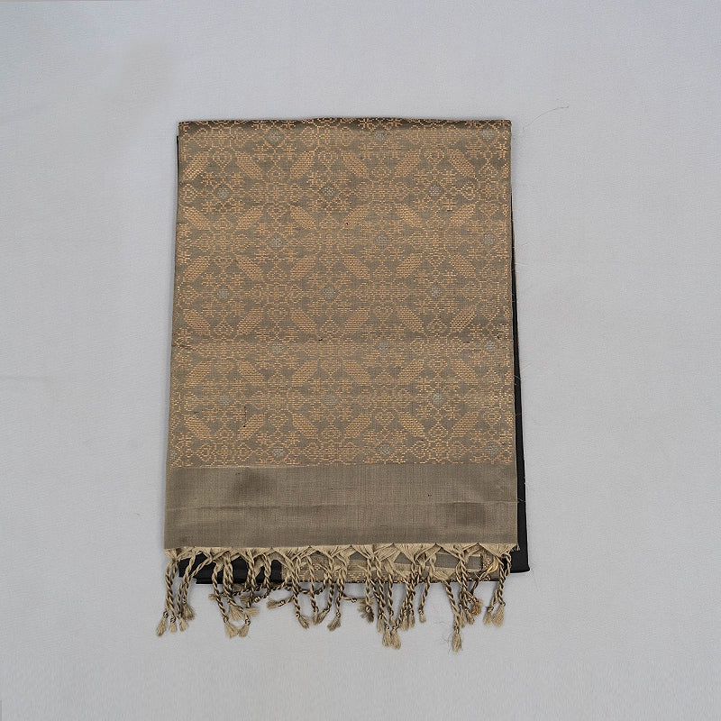 Hayagrivas Black Handloom Soft Silk Saree KBE653G9-3