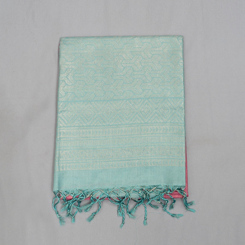 Hayagrivas Rose Pink Handloom Soft Silk Saree KBE1195I30-1