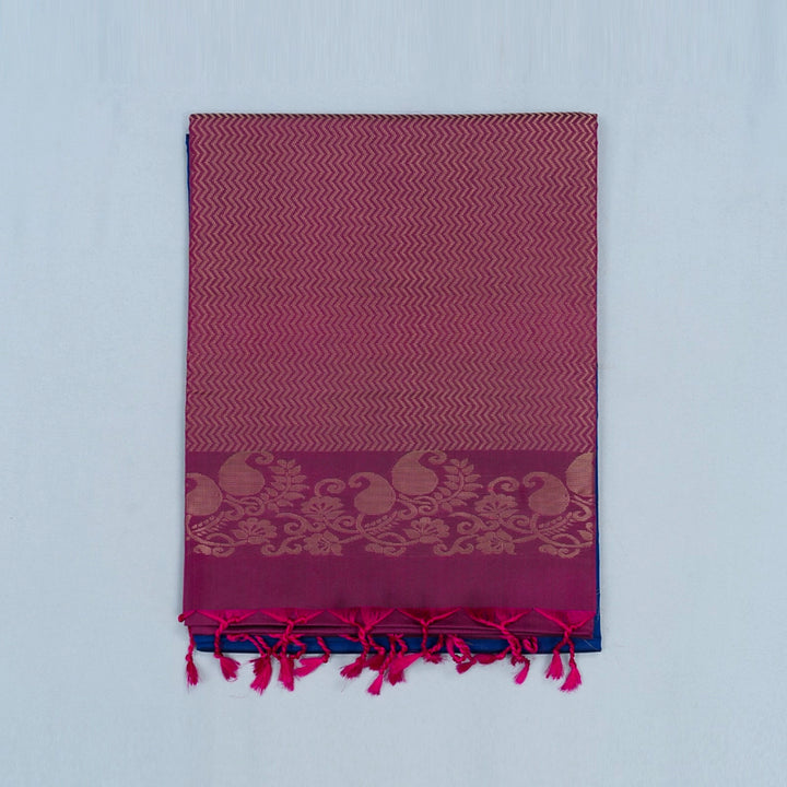 Hayagrivas Royal Blue Handloom Soft Silk Saree KBF171E3-2