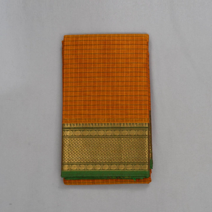 Hayagrivas Mustard Handloom Chettinad Cotton Saree KSBE1H4-1