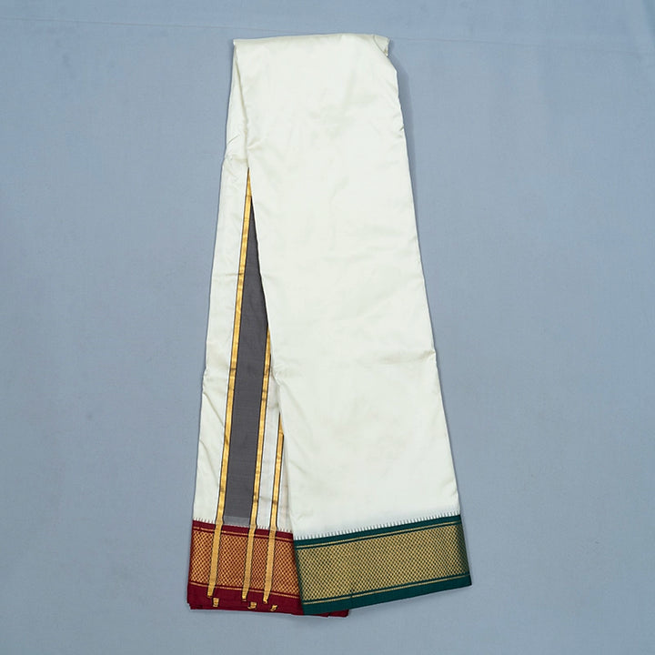 Hayagrivas Handloom 8*4 Silk Dhothi KBE2346B3-1
