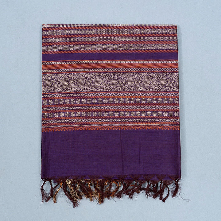 Hayagrivas Purple Handloom Kanchi Cotton Saree SSCBF104F3-1
