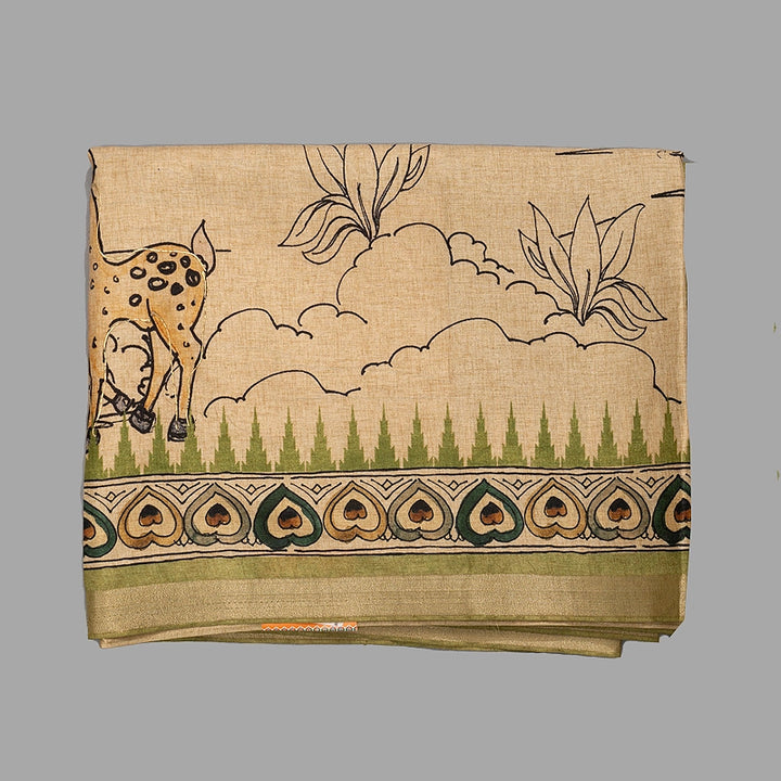Hayagrivas Sandal Fancy Cotton Saree KBE1181I1-33