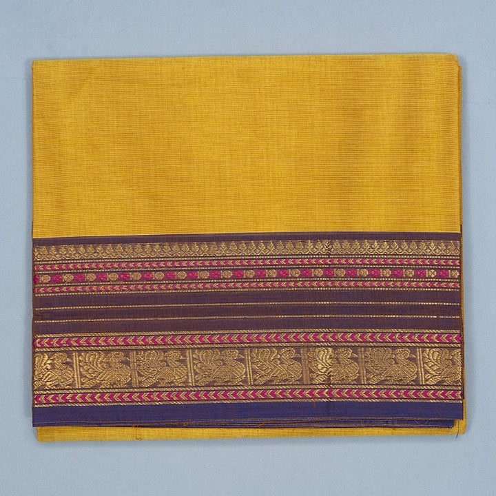 Hayagrivas Sampanga Yellow Handloom Chettinad Cotton Saree SSKBF87F1-21