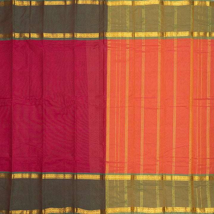 Hayagrivas Magenta Handloom Chettinad Cotton Saree SSCBF167I1-22