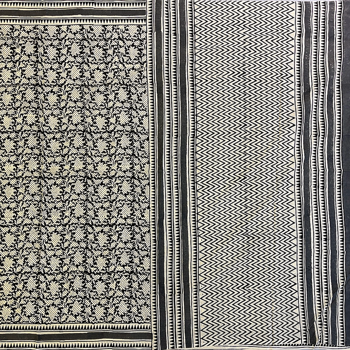 Hayagrivas Black Jaipur Cotton Saree SSCBF73E5-2