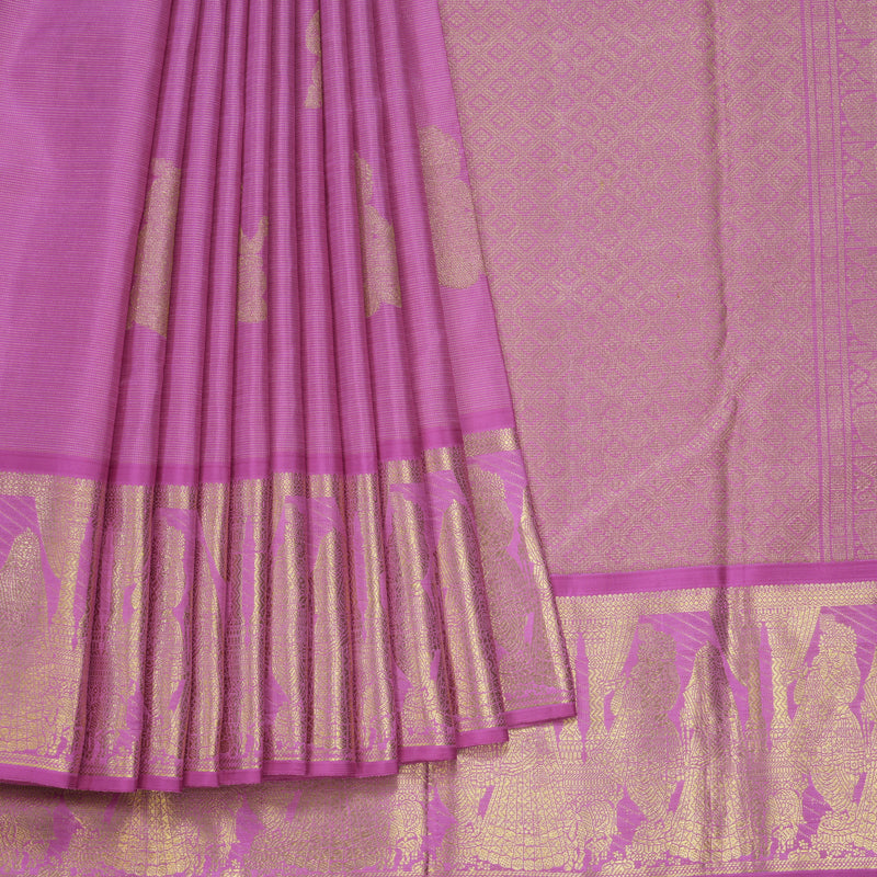 Hayagrivas Handloom Lavendar-Pink Kanjivaram Silk Saree BF84-SBS  KBFL84D1-1