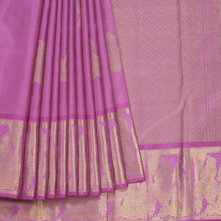 Hayagrivas Handloom Lavendar-Pink Kanjivaram Silk Saree BF84-SBS  KBFL84D1-1