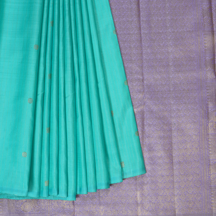 Hayagrivas Handloom Teal Kanjivaram Silk Saree BE482-SBS  KBEL482C1-1