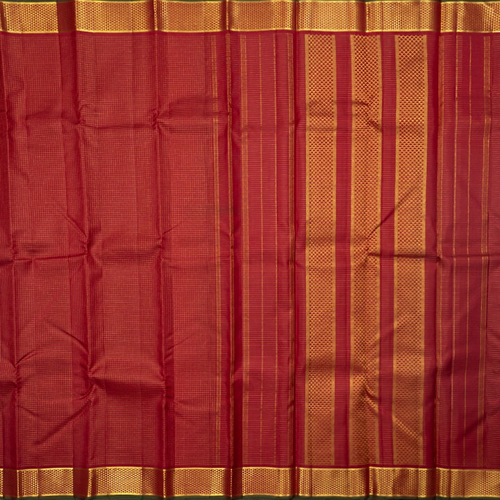 Hayagrivas Handloom Araku Maroon Kanjivaram Silk Saree KBF670G2-1