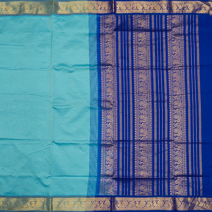 Hayagrivas Sky Blue Semi Silk Cotton Saree SSCBF164I1-135