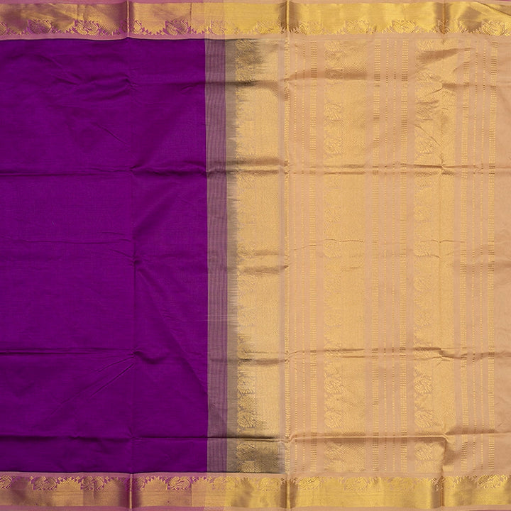 Hayagrivas Vadamalli Purple Semi Silk Cotton Saree SSCBF164I1-148