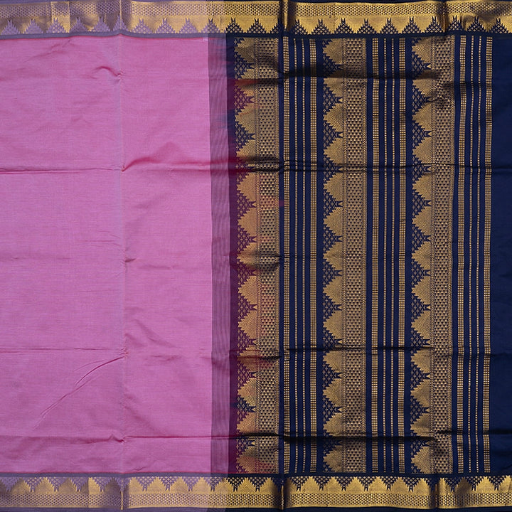 Hayagrivas Lotus Pink Semi Silk Cotton Saree SSCBF164I1-149