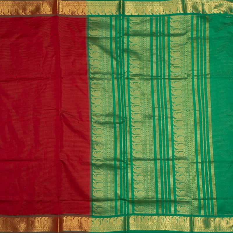 Hayagrivas Red Semi Silk Cotton Saree SSCBF164I2-46