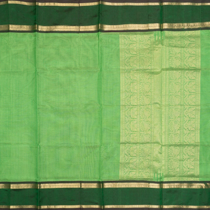 Hayagrivas Parrot Green Kanchi Silk Cotton Saree SSCBF179I2-6
