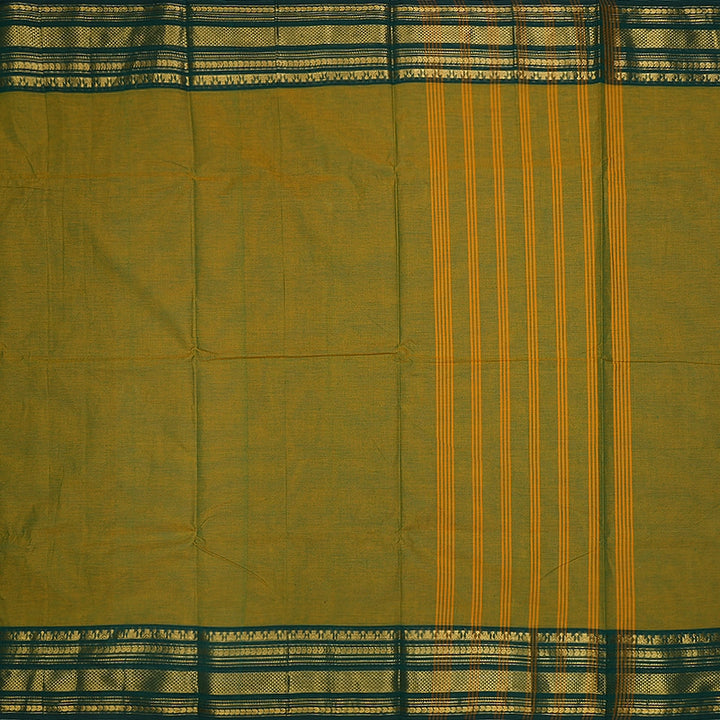 Hayagrivas Sampanga Green Handloom Chettinad Cotton Saree SSCBF209J1-133
