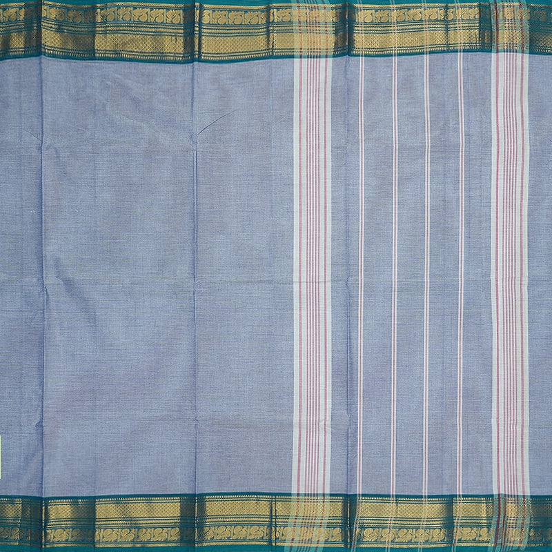 Hayagrivas Powder Blue Handloom Chettinad Cotton Saree SSCBF209J1-61